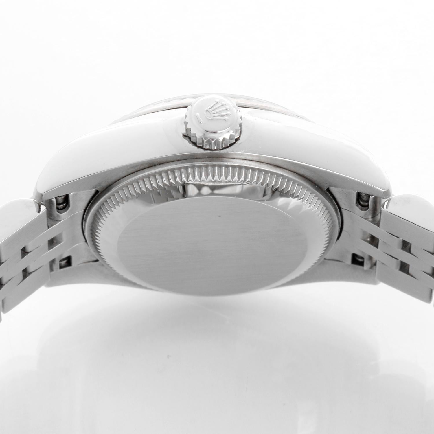 Rolex Montre Datejust en acier inoxydable pour femmes 179174 Pour femmes en vente