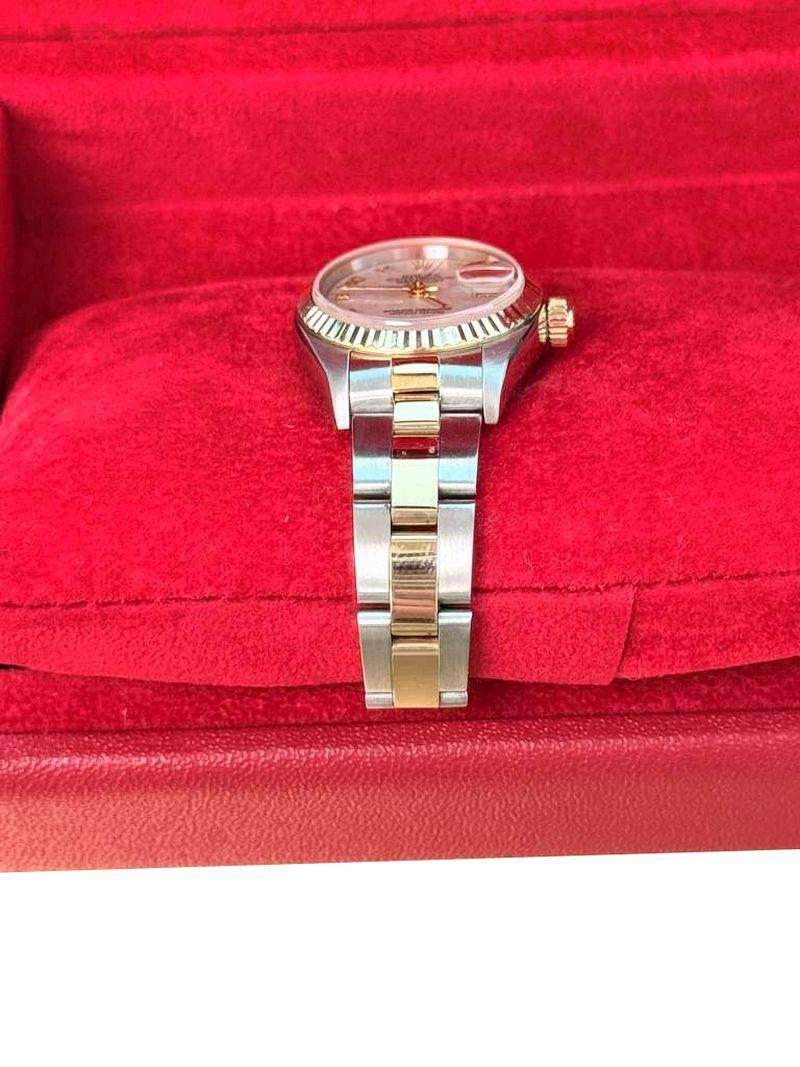 Rolex Lady-Datejust Steel Yellow Gold Ivory Anniversary Dial Oyster Watch 79173 For Sale 13