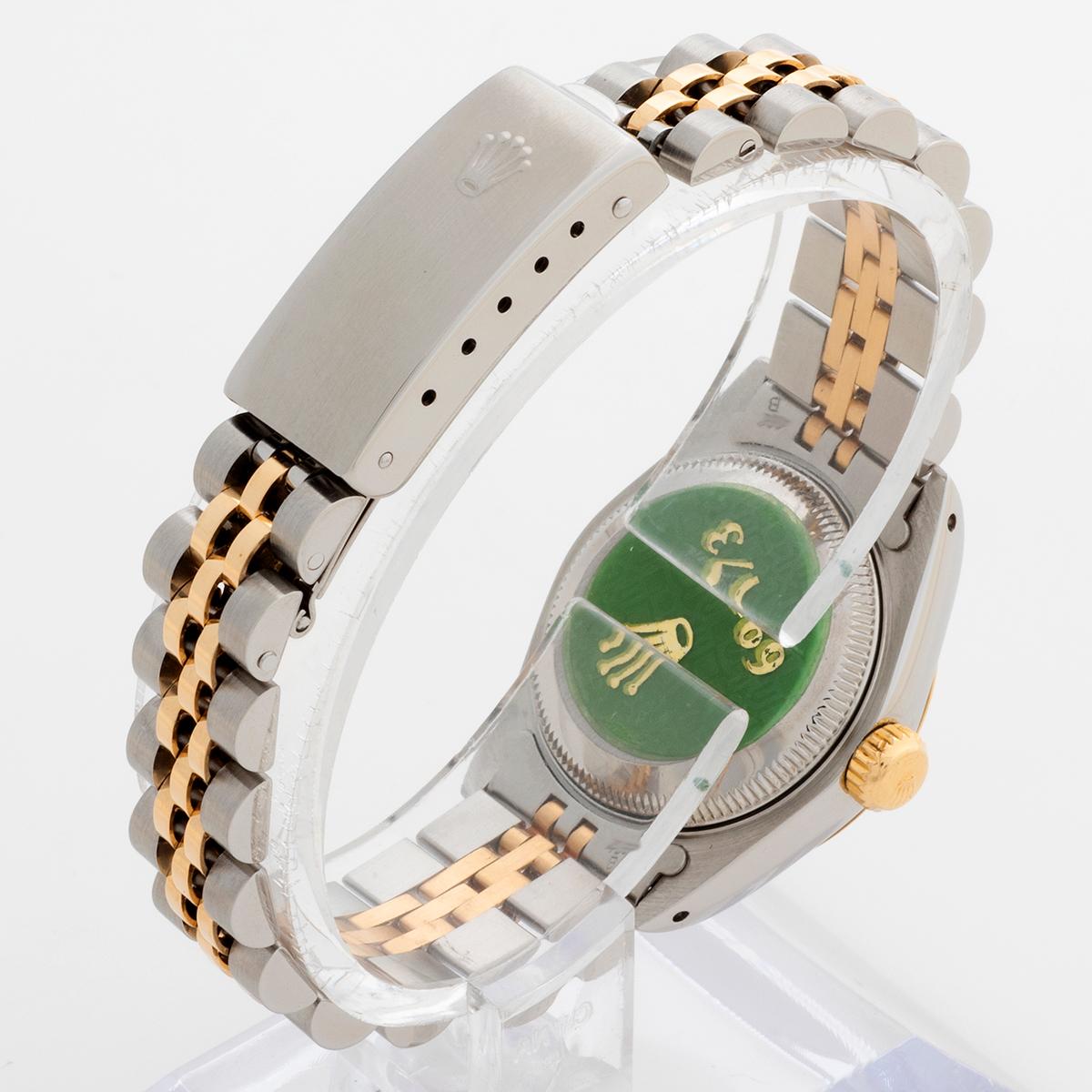 Rolex Lady Datejust Wristwatch Ref 69173. Diamond Anniversary Dial. Year 1990.. For Sale 1