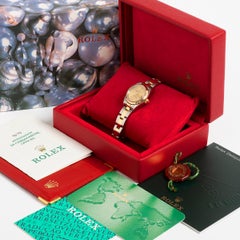 Rolex Lady Datejust Wristwatch ref 79713. 18K Yellow Gold, Fluted Bezel. Yr 2002