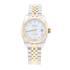 Rolex Lady Datejust Wristwatch, Stainless & 18k Gold Automatic 2 Yr Wnty 179173