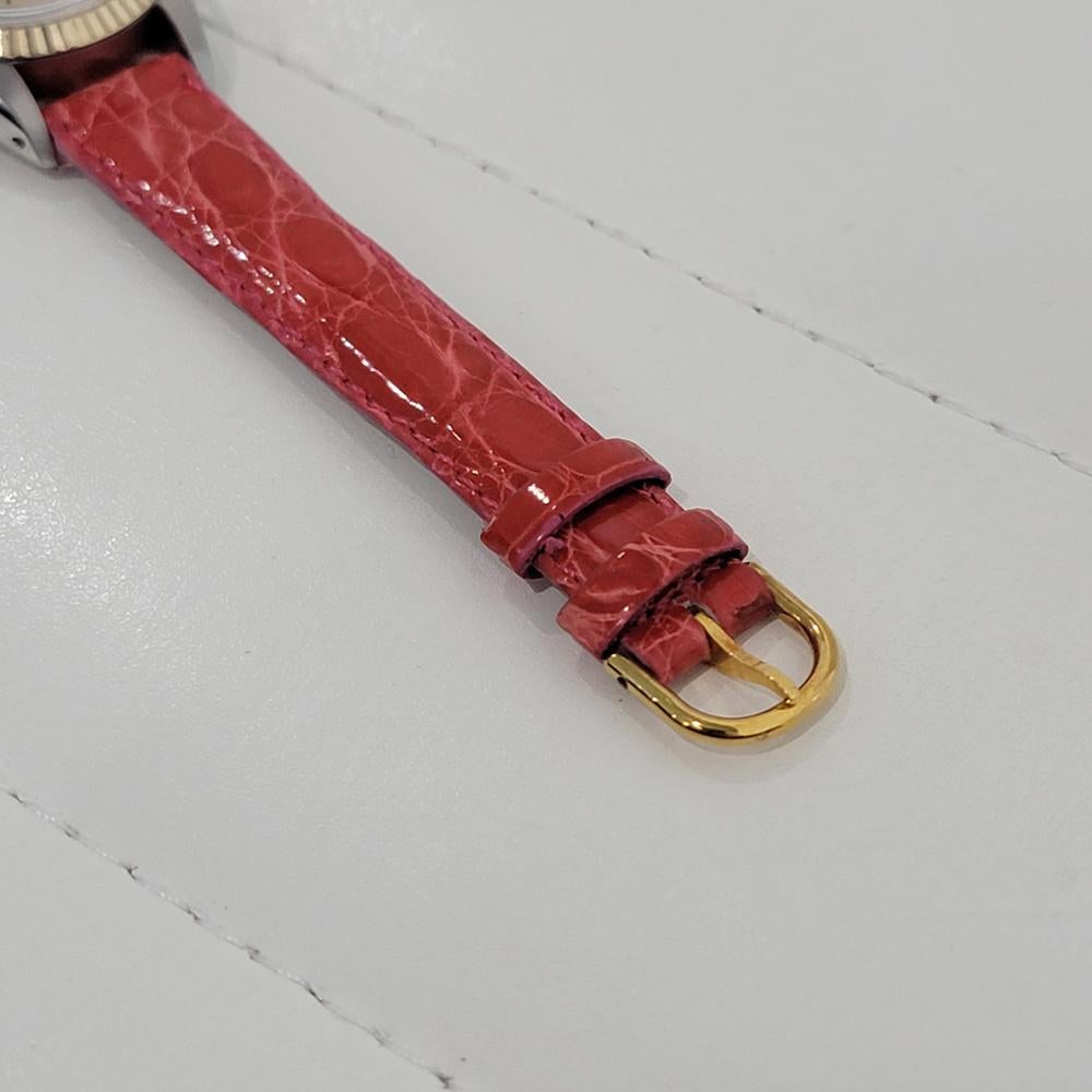 Rolex Lady Oyster Date 6917 18k Gold SS Automatic 1980s Swiss Luxury RA400R For Sale 4