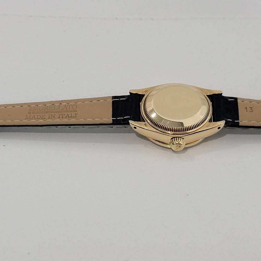 Rolex Lady Oyster Datejust 6917 Oro 18k Diamanti Incastonati Automatico Anni '80 Svizzero NA134 in vendita 6