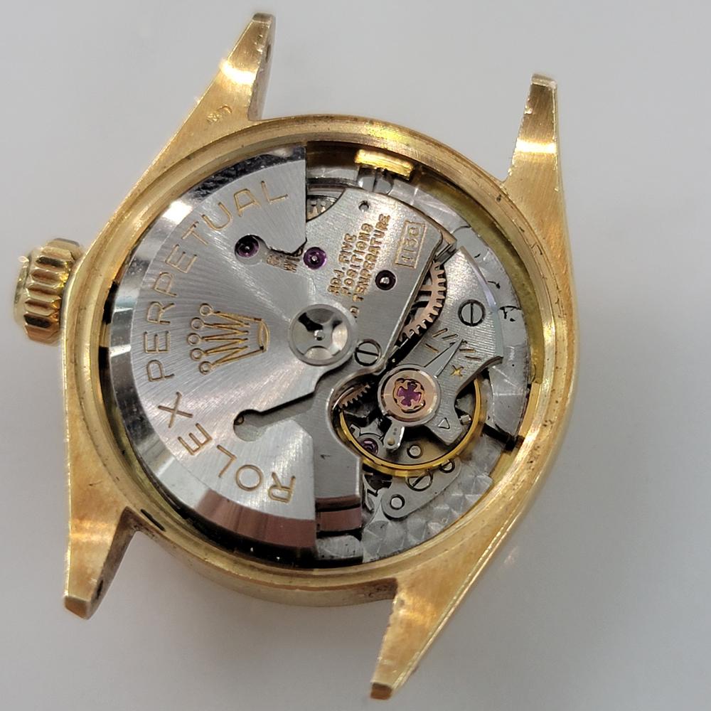 Rolex Lady Oyster Perpetual 6619 Oro 18k Dress Watch 1960s Lusso svizzero RA418G 7