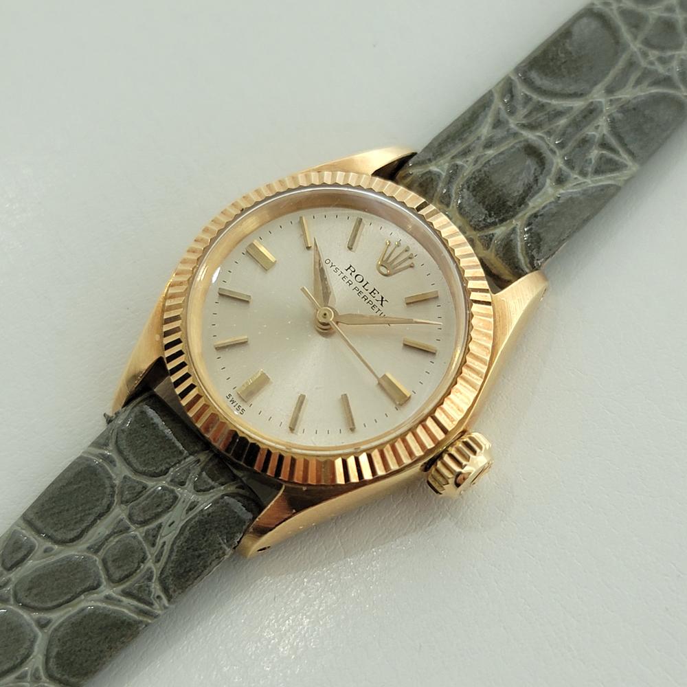 Donna Rolex Lady Oyster Perpetual 6619 Oro 18k Dress Watch 1960s Lusso svizzero RA418G