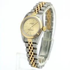 Rolex Lady Oyster Perpetual 76193 18 Karat Gold Stainless Steel Automatic Watch