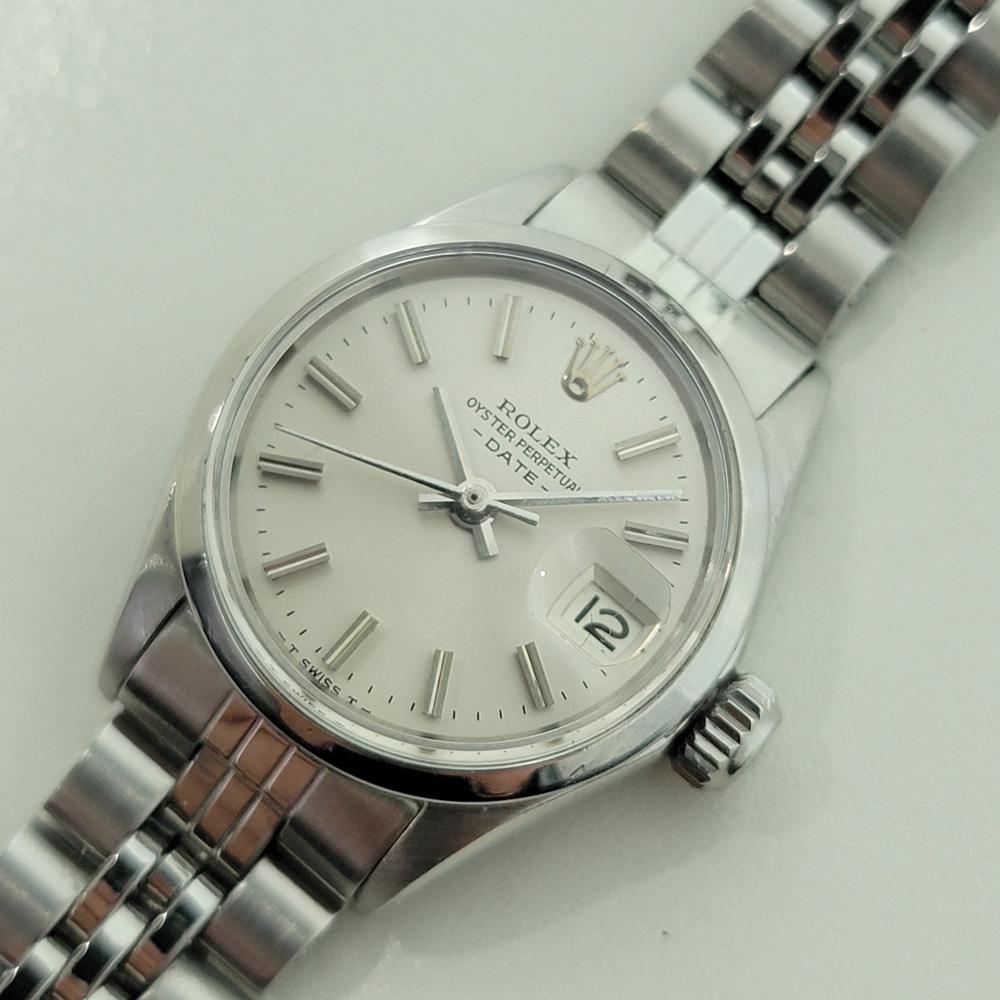 Rolex Lady Oyster Perpetual Date Ref 6516 25mm 1960er Jahre Original RA500 Damen im Angebot
