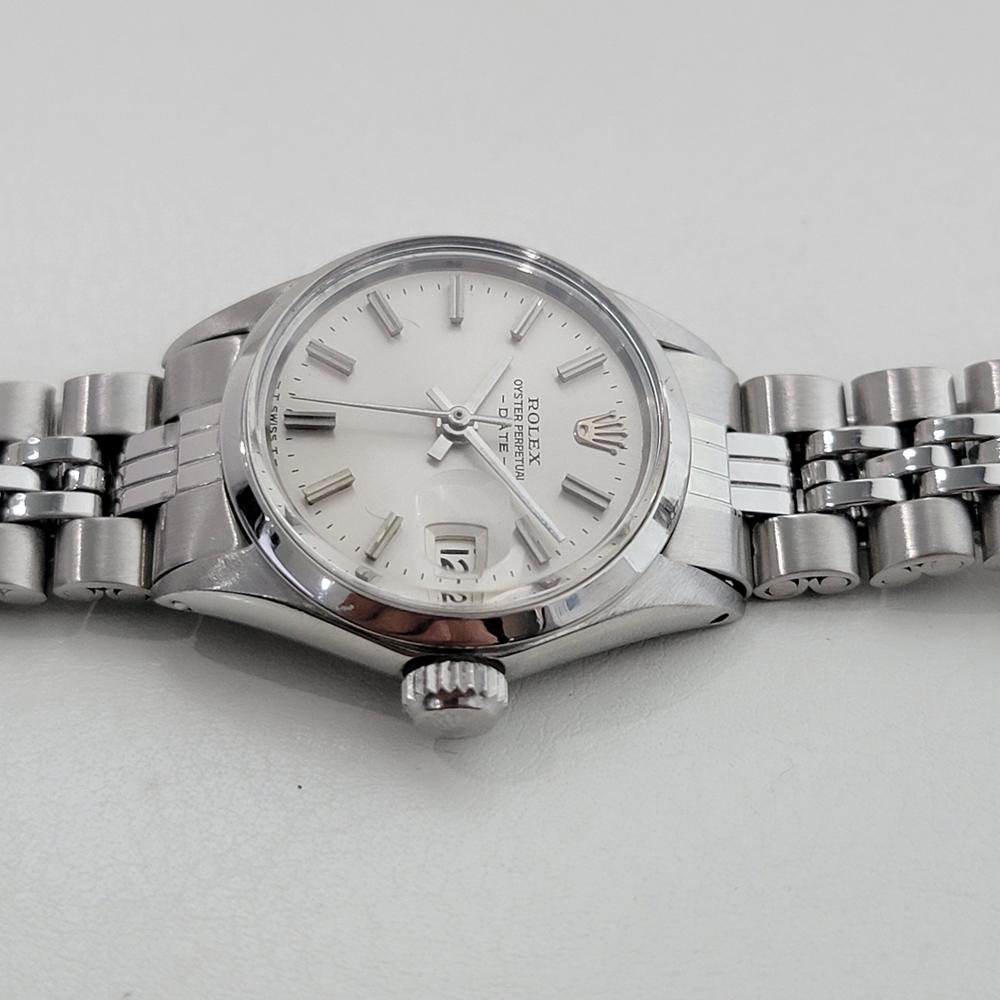 Rolex Lady Oyster Perpetual Date Ref 6516 25mm 1960er Jahre Original RA500 im Angebot 1