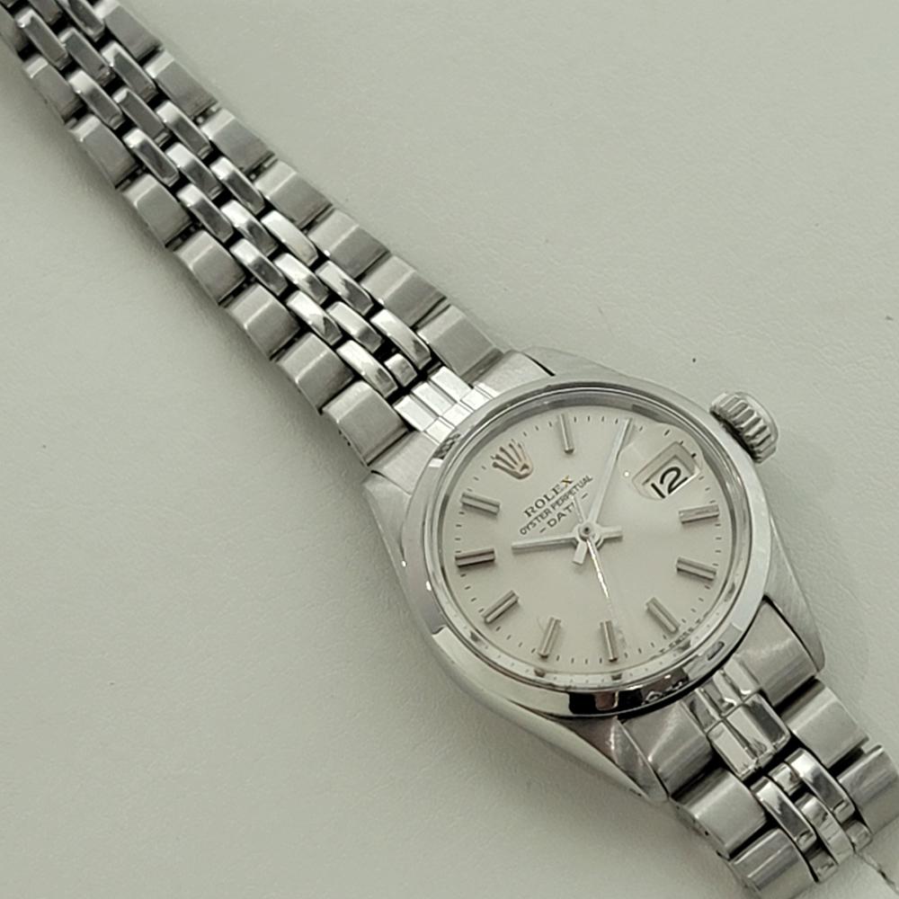 Rolex Lady Oyster Perpetual Date Ref 6516 25mm 1960er Jahre Original RA500 im Angebot 3