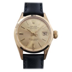 Rolex Lady Oyster Perpetual Datejust Oro macizo 18k Ref 6516 Años 60 25mm RA471B