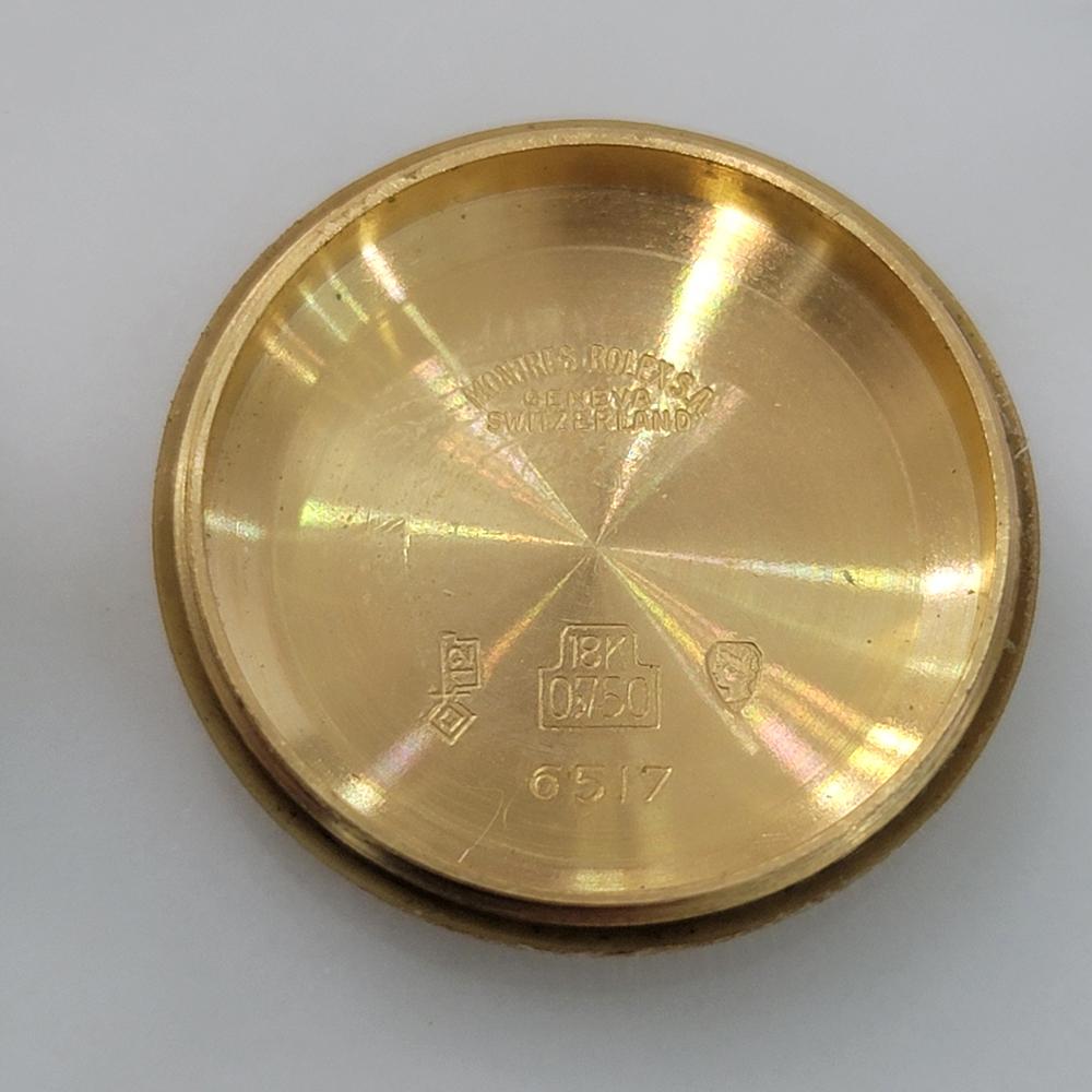 Rolex Lady Oyster Perpetual Datejust 6516 25mm 18k Solid Gold Swiss 1960s RA471 For Sale 8