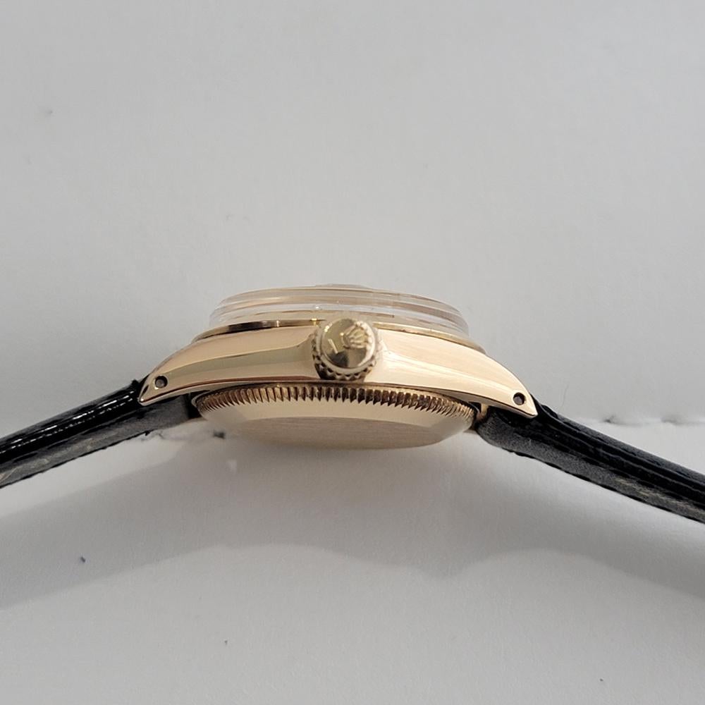 Rolex Lady Oyster Perpetual Datejust Ref 6516 25mm 18k Solid Gold 1960s RA471B 5