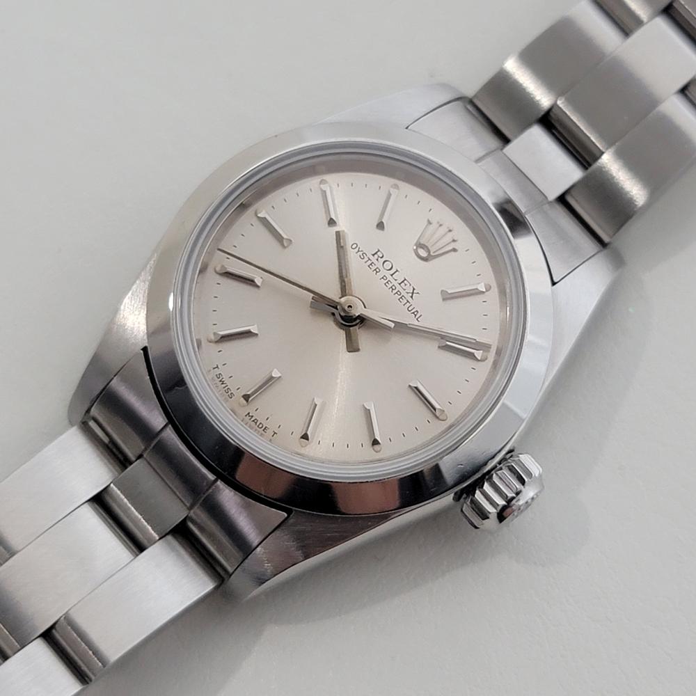 Women's Rolex Lady Oyster Perpetual Ref 67180 25mm Automatic 1980s All Original RA508