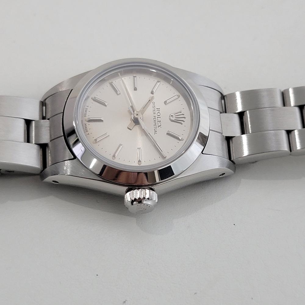 Rolex Lady Oyster Perpetual Ref 67180 25mm Automatic 1980s All Original RA508 1