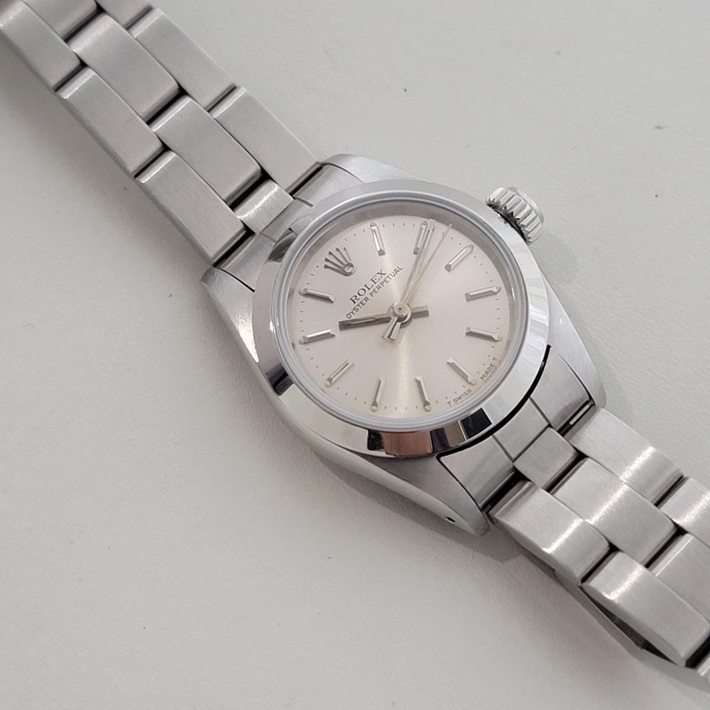 Rolex Lady Oyster Perpetual Ref 67180 25mm Automatic 1980s All Original RA508 2