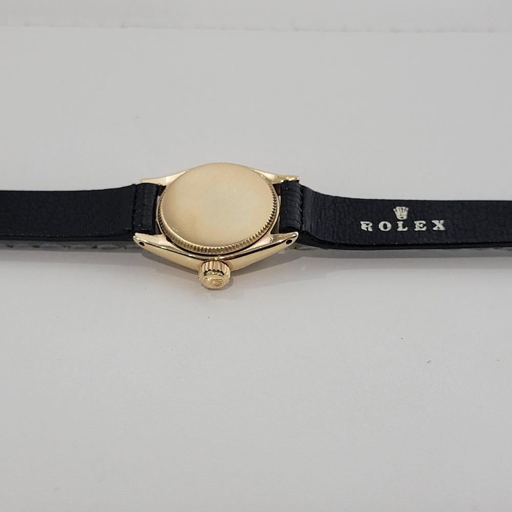Rolex Lady Oyster Precision 22mm 18k Massivgold Handaufzug 1950er Jahre Schweizer RA511 5