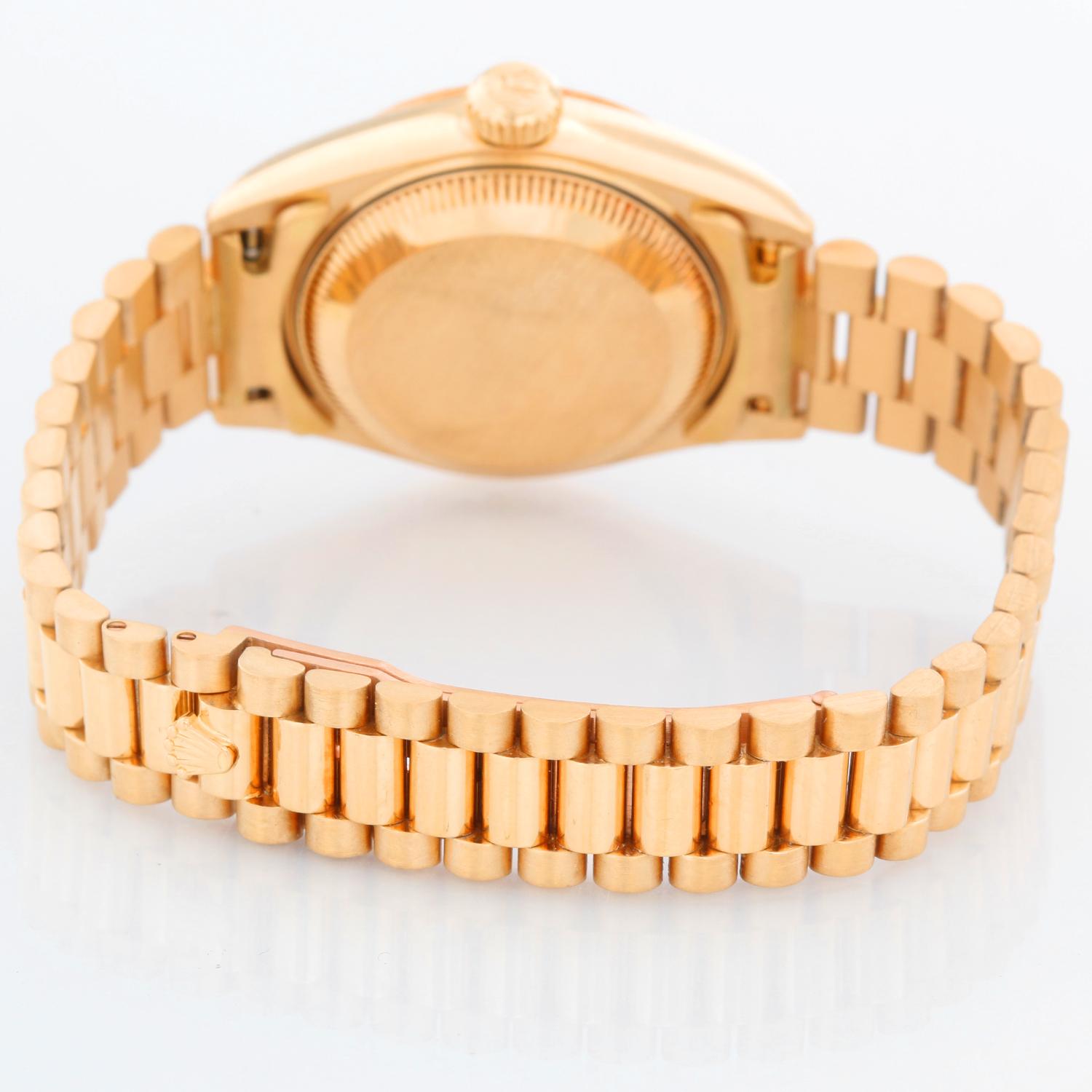 Rolex Lady President 18 Karat Yellow Gold Ladies Watch 79178 In Excellent Condition In Dallas, TX