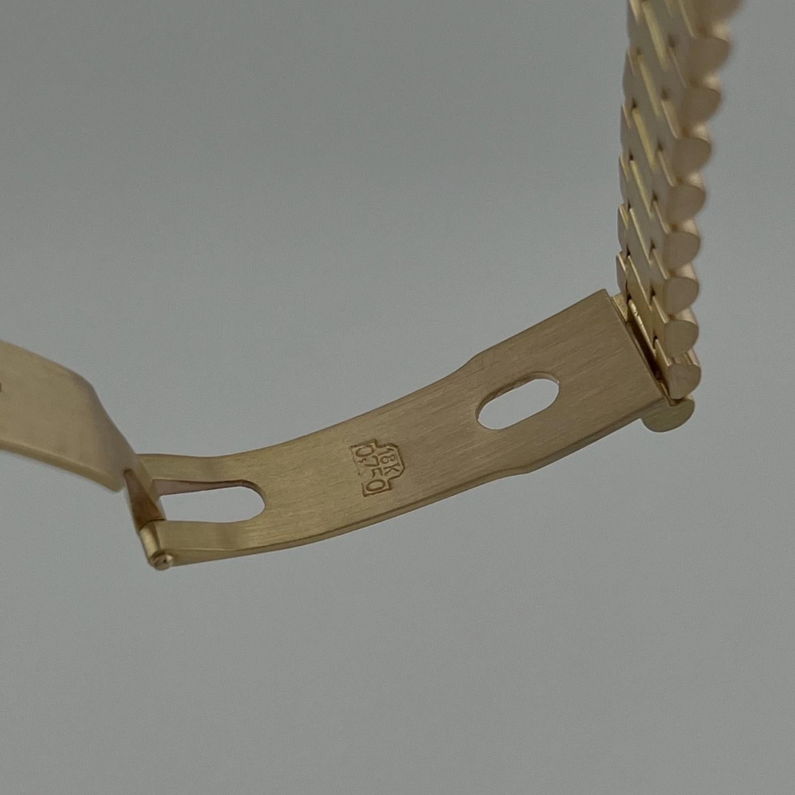 Rolex Lady President 6927 Custom Diamond Dial Bezel and Band 18k Yellow Gold en vente 6