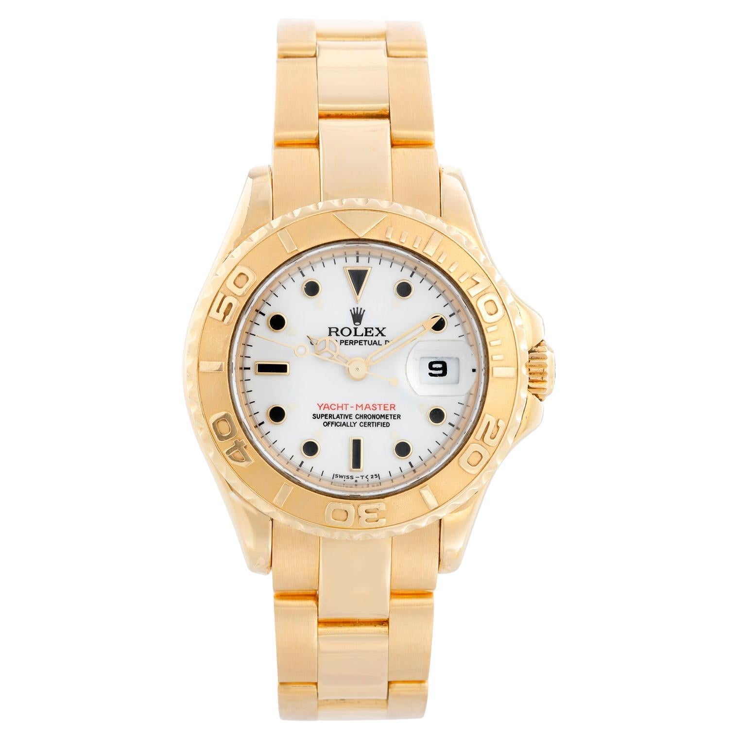 Rolex Lady Yacht-Master 18k Gold Ladies Watch 69628