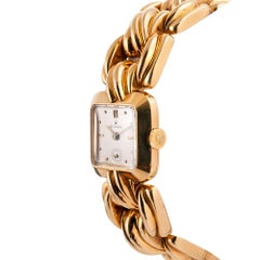 Rolex Ladies Square Case Wristwatch with Sub-Seconds and Rolex Bracelet