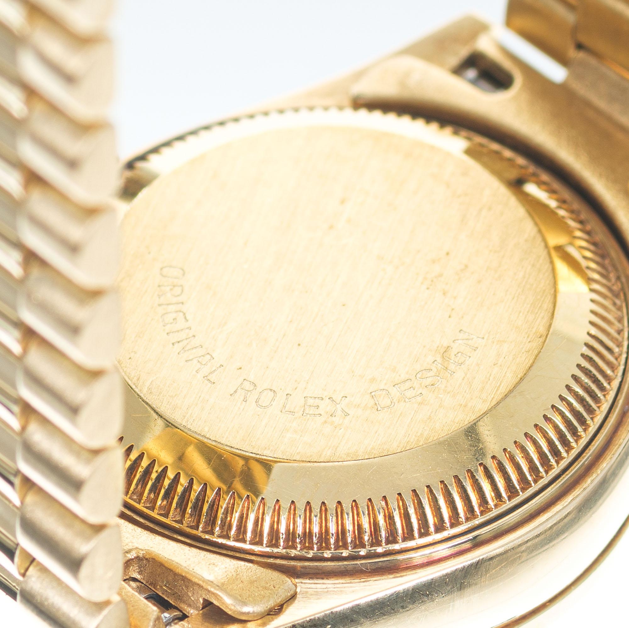 Women's Rolex Lady's Yellow Gold Diamond Datejust Wristwatch Ref 69138