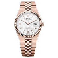 Rolex Land-Dweller 40mm Intense White Honeycomb Dial Everose Gold Watch 127335 Rolex Land-Dweller 40mm Intense White Honeycomb Dial Everose Gold Watch 127335