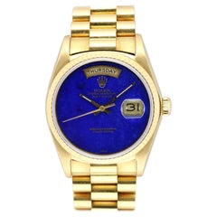 Rolex Lapis Dial Day-Date Presidental Ref 18038 Yellow Gold, circa 1978