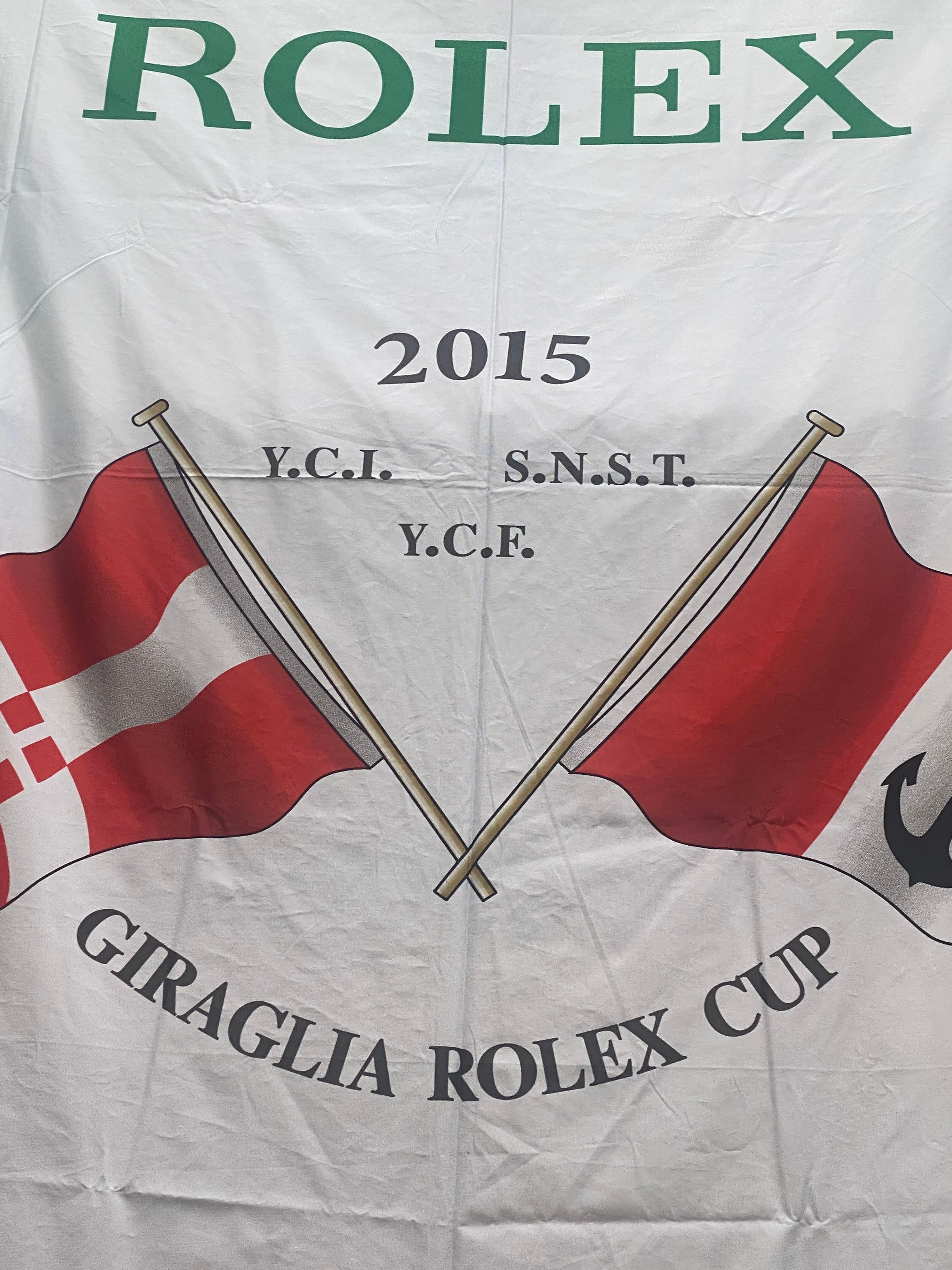 Contemporary Rolex Large nylon flag For the Rolex Cup Giraglia 2015 For Sale