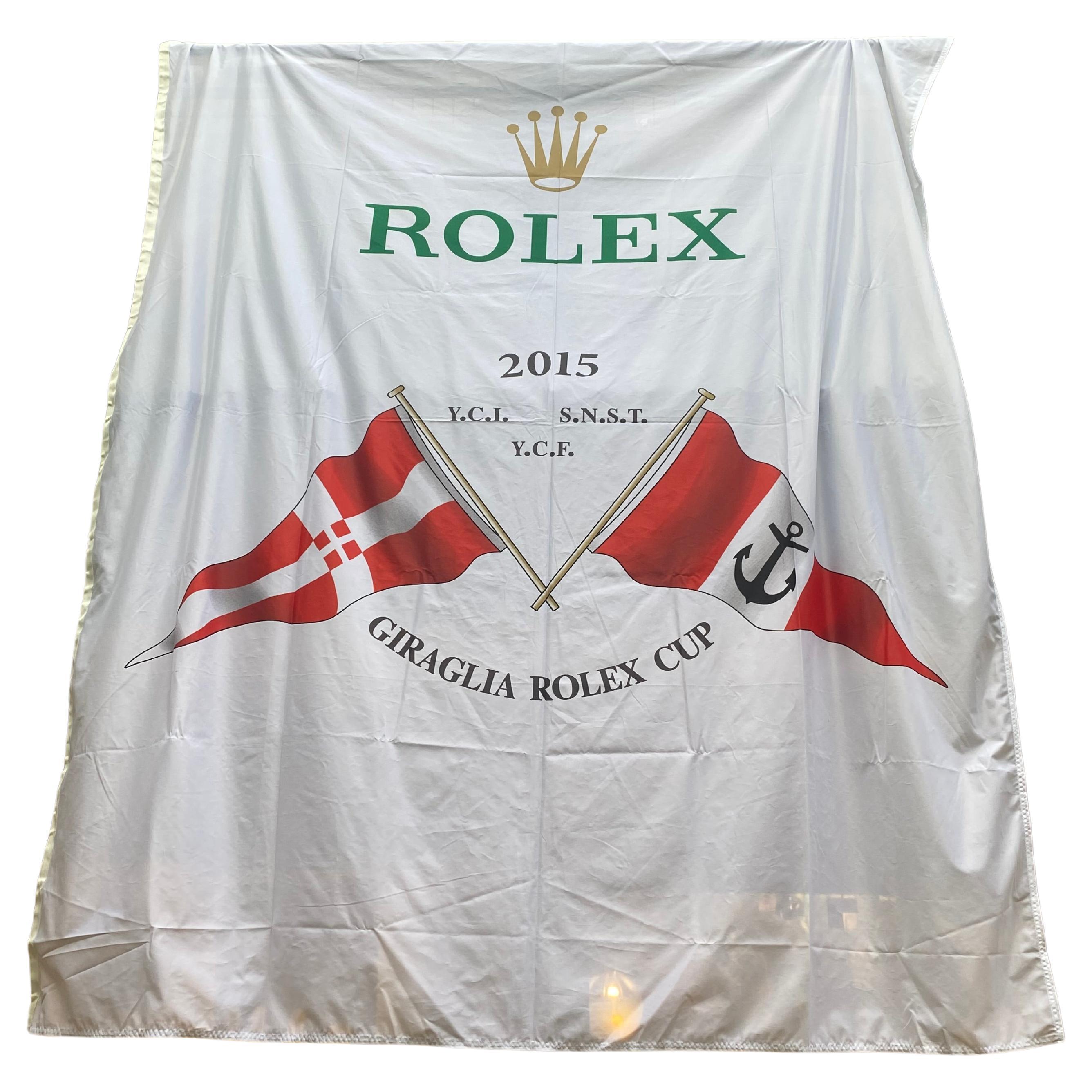 Rolex Large nylon flag For the Rolex Cup Giraglia 2015 For Sale