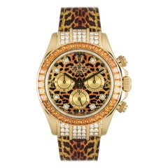 Rolex Leopard Daytona Yellow Gold Cognac Sapphires 116598SACO