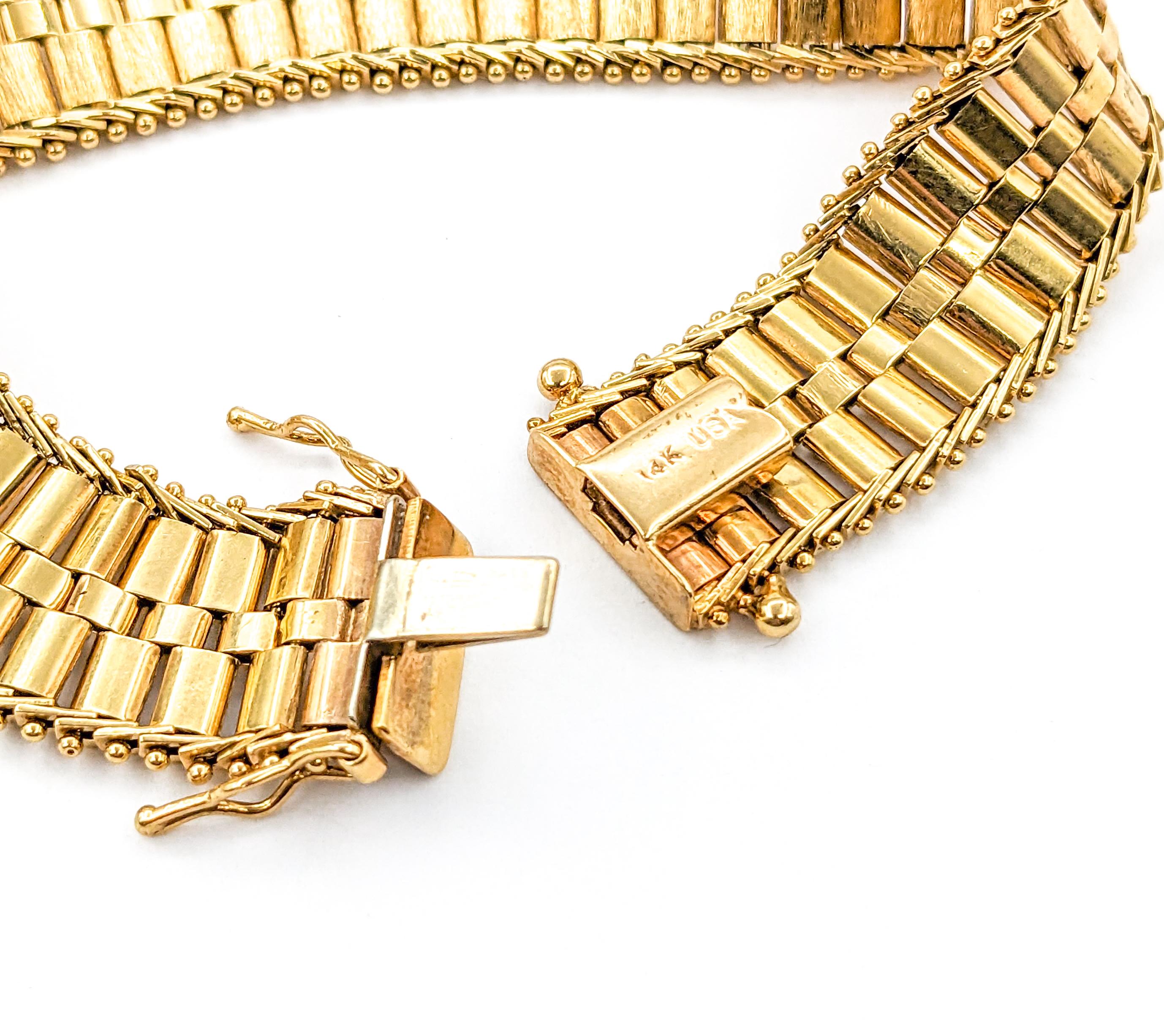 Rolex Link Design-Armband in Gelbgold im Angebot 2