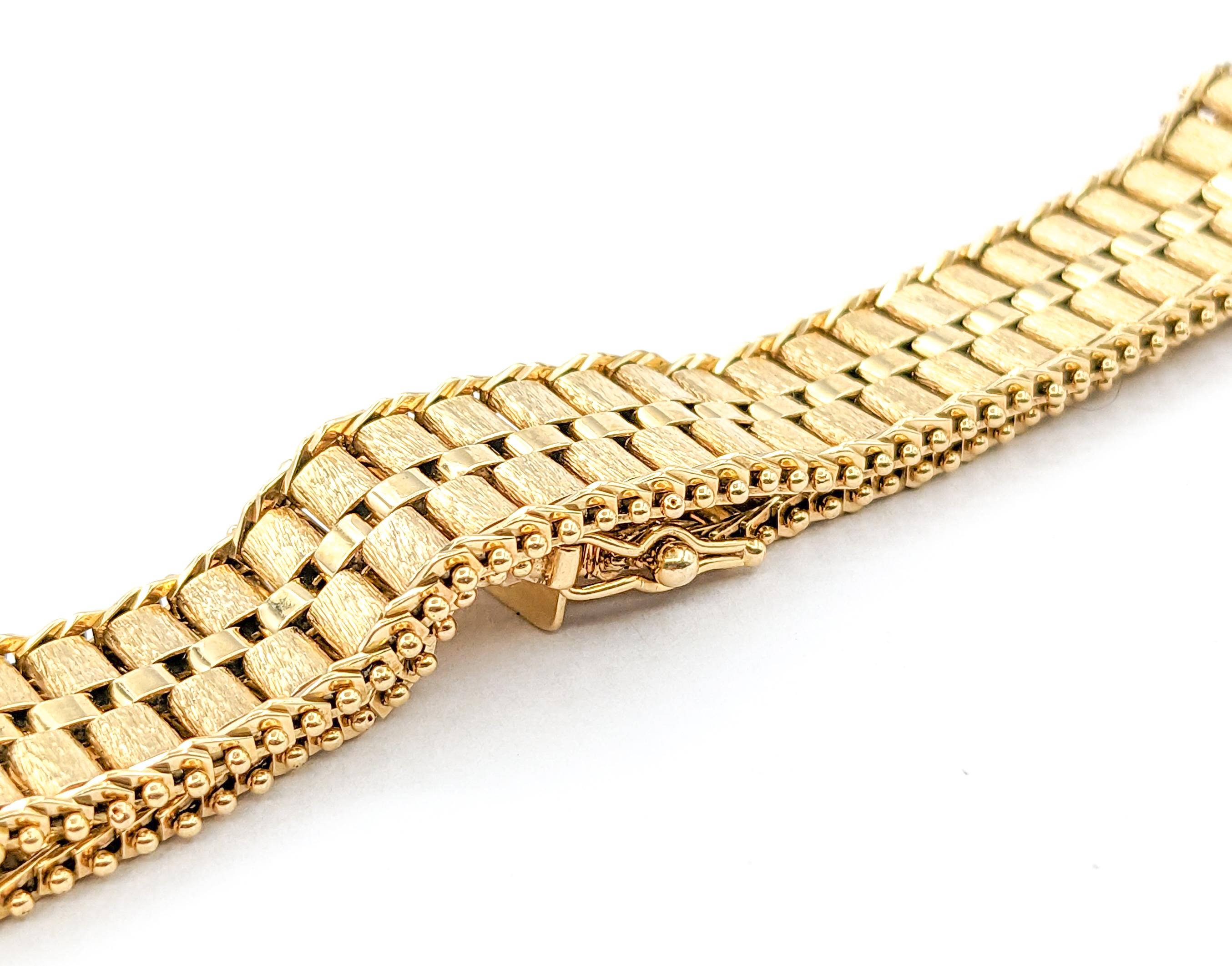 Rolex Link Design Bracelet In Yellow Gold For Sale 2