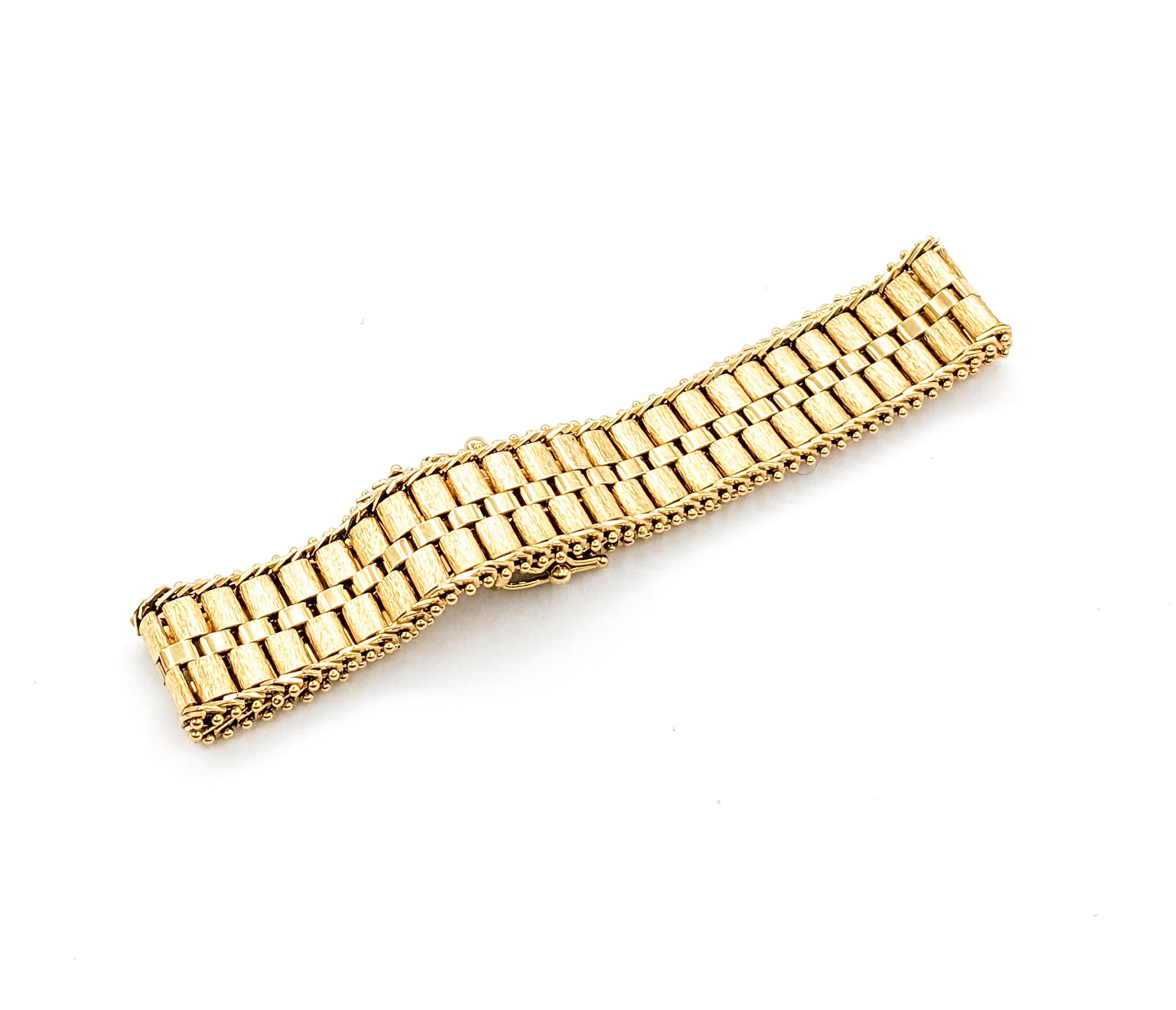 Rolex Link Design Bracelet In Yellow Gold For Sale 3