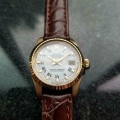 Rolex Luxurious Ladies 18k Solid Gold Datejust Ref.6917, c.1980s Swiss LV928BRN