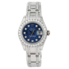 Used Rolex Masterpiece 80319, Blue Dial, Certified and Warranty