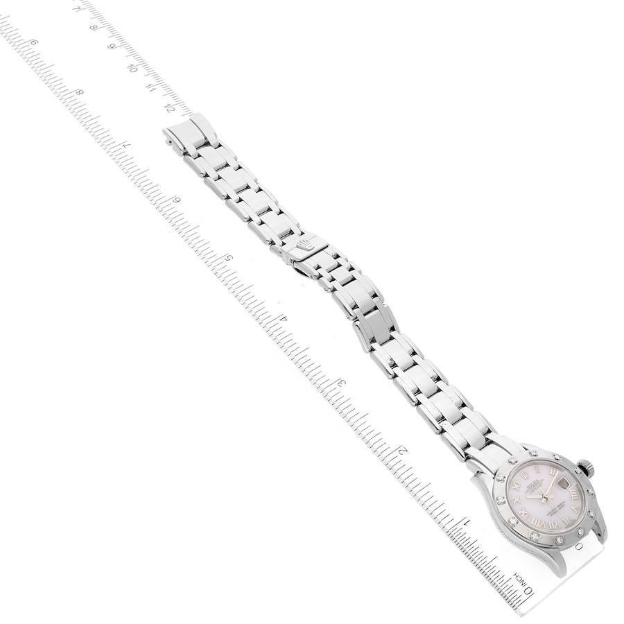 Rolex Masterpiece Pearlmaster White Gold MOP Dial Diamond Ladies Watch 80319 3