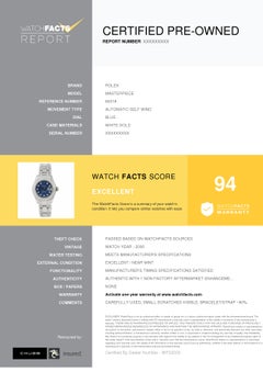 Rolex Masterpiece 80319, Blue Dial Certified Authentic