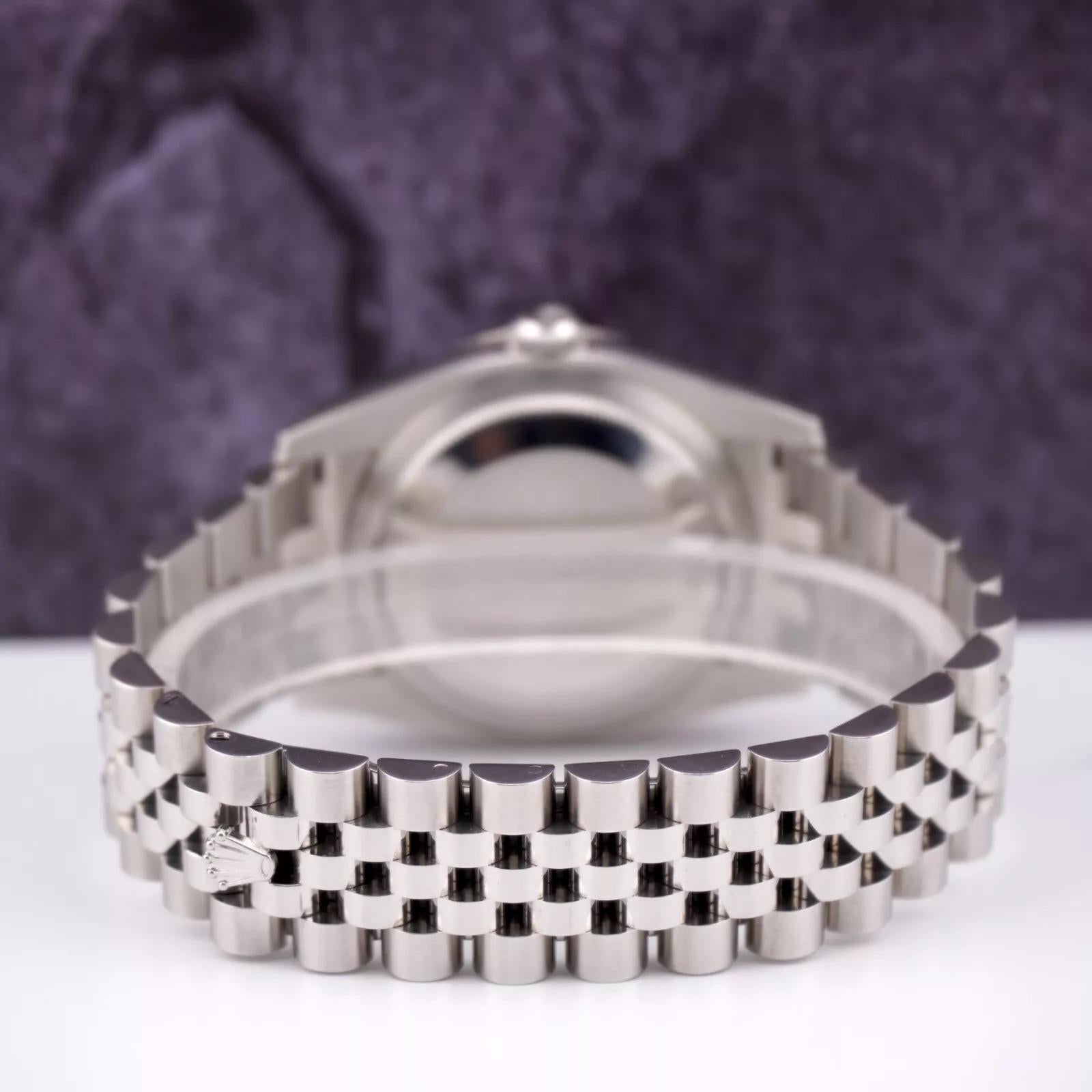Rolex Men Datejust 36mm Turn-O-Graph Steel Jubilee Black Dial Watch Ref: 116264 For Sale 1