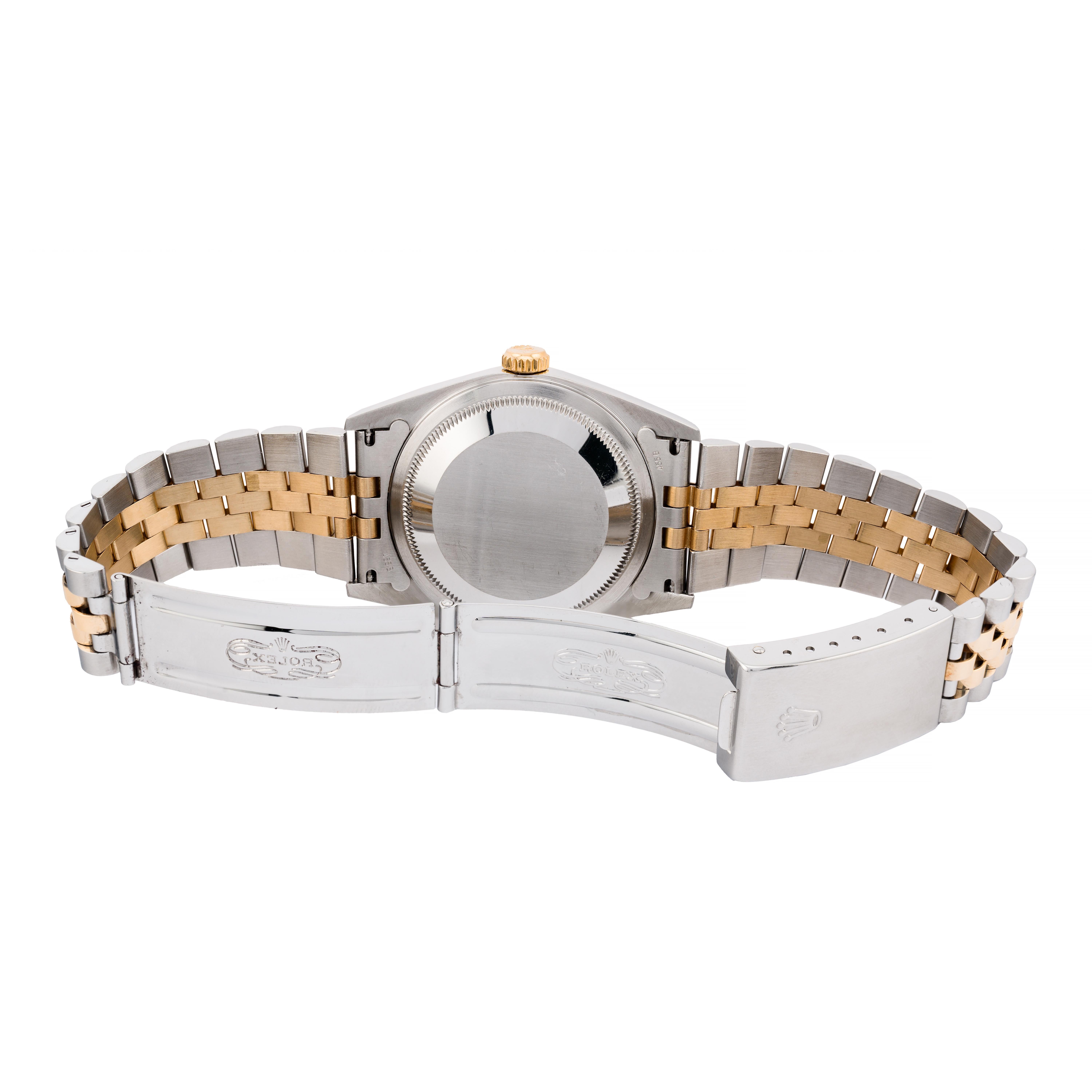 Rolex Herren 16233 Datejust 18 Karat Gold & Edelstahl für Herren im Angebot 2