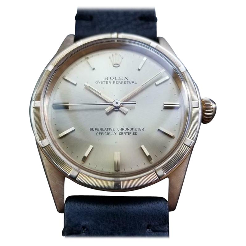 Rolex Men's 18k Gold Oyster Perpetual 1007 Automatic, c.1967 Vintage Swiss LV934