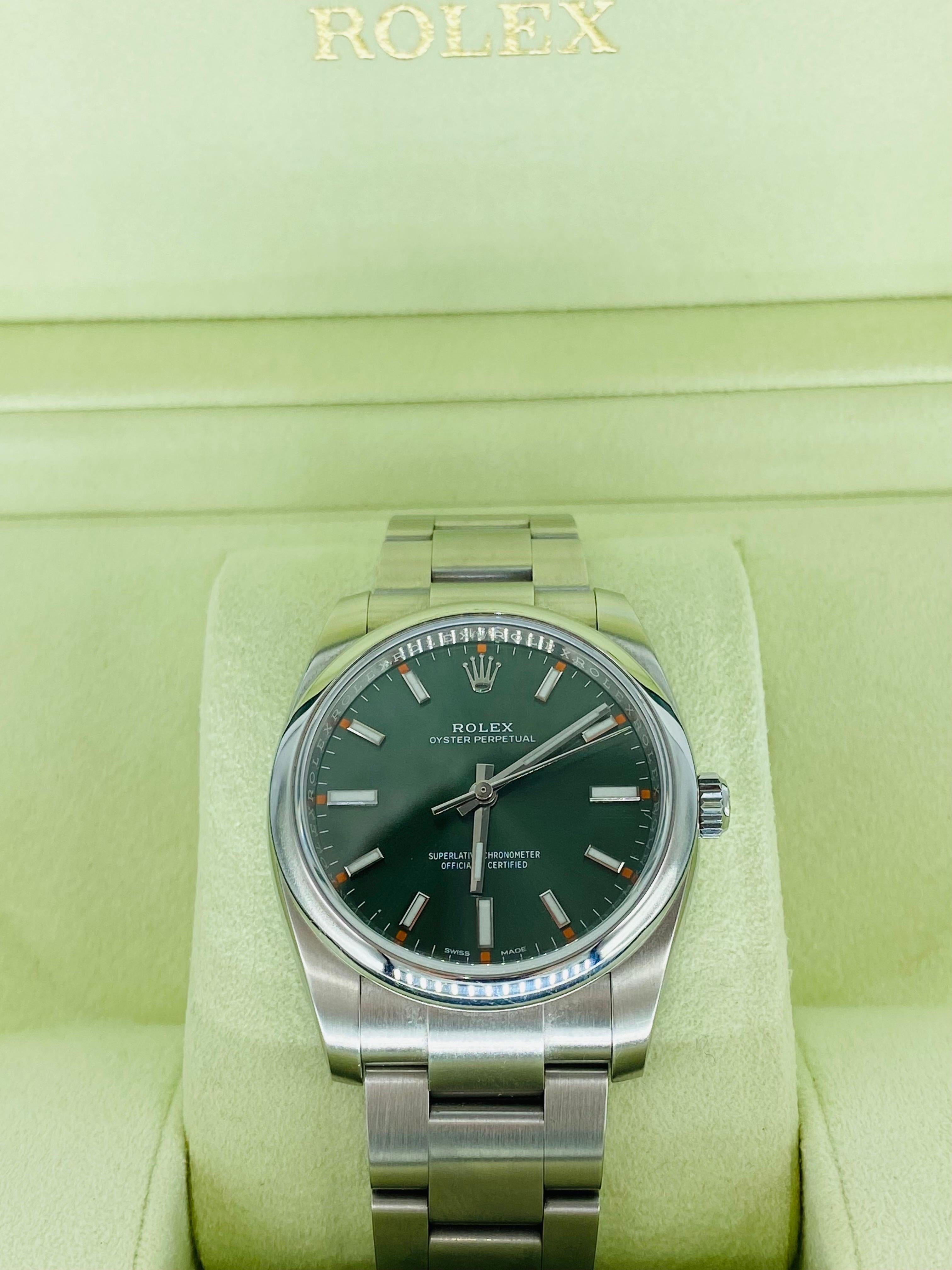 rolex green dial