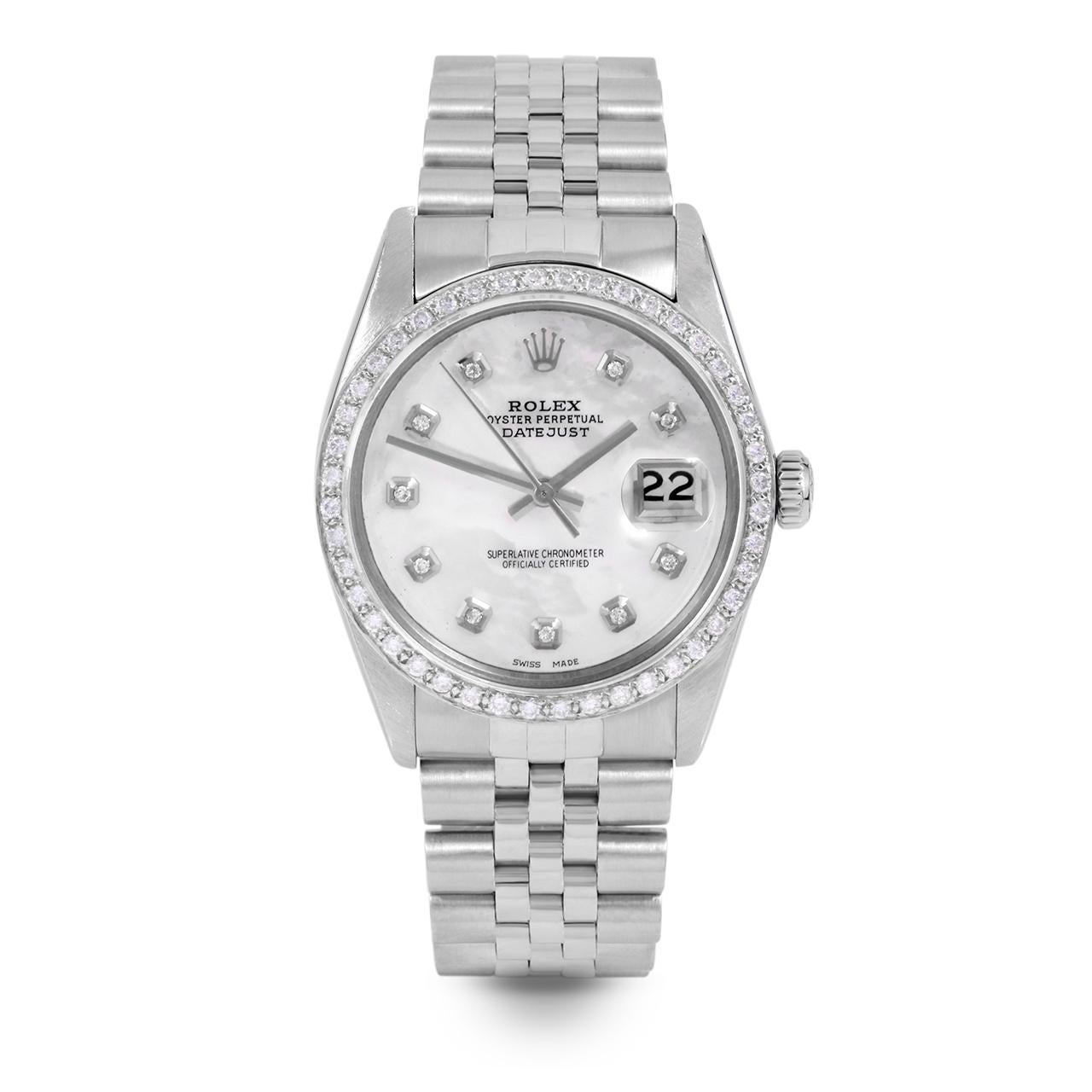 rolex with diamond band