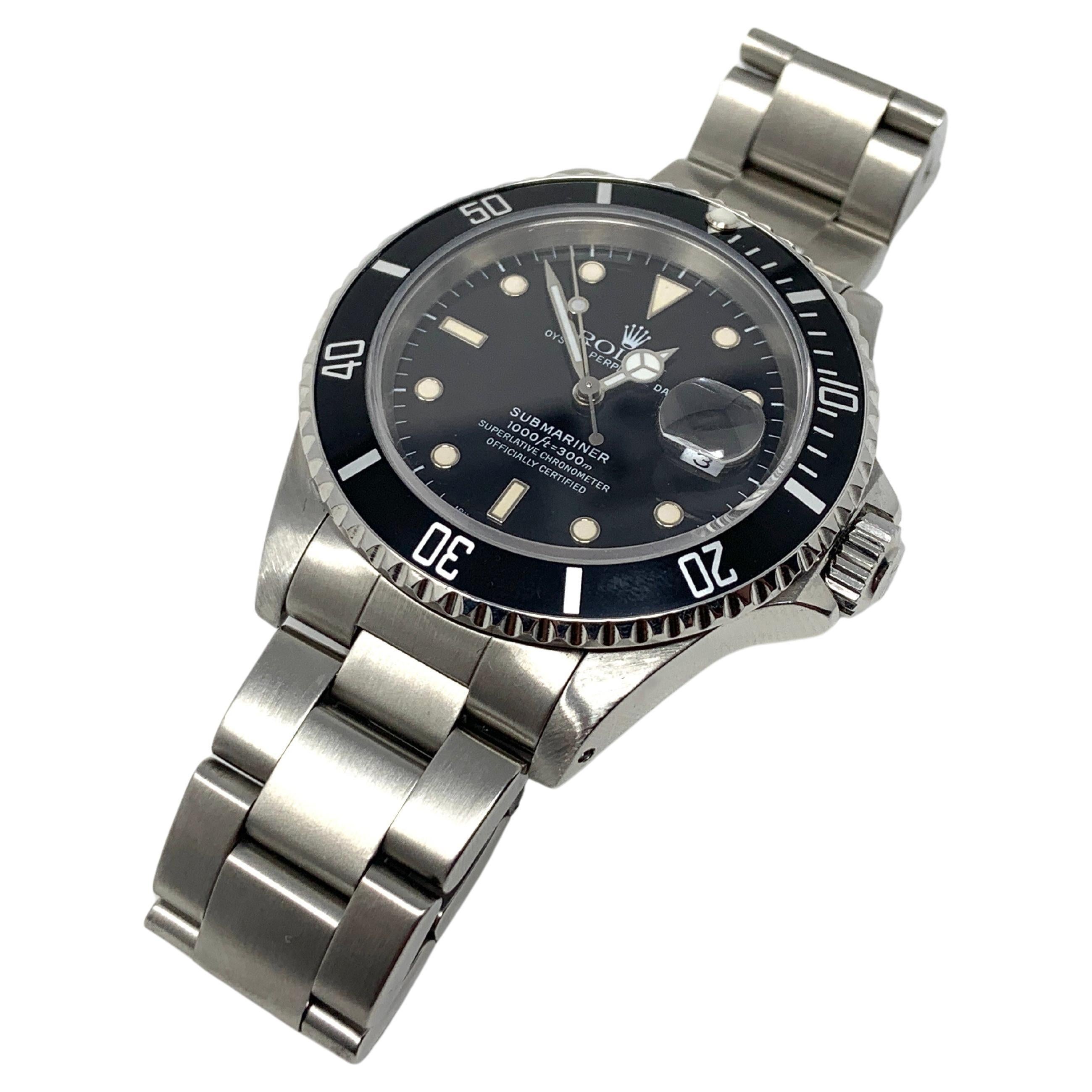 Rolex Mens Submariner 16610 Black Oyster