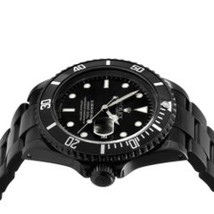 Rolex Mens Submariner Oyster 16610 Black DLC-PVD Black Coated