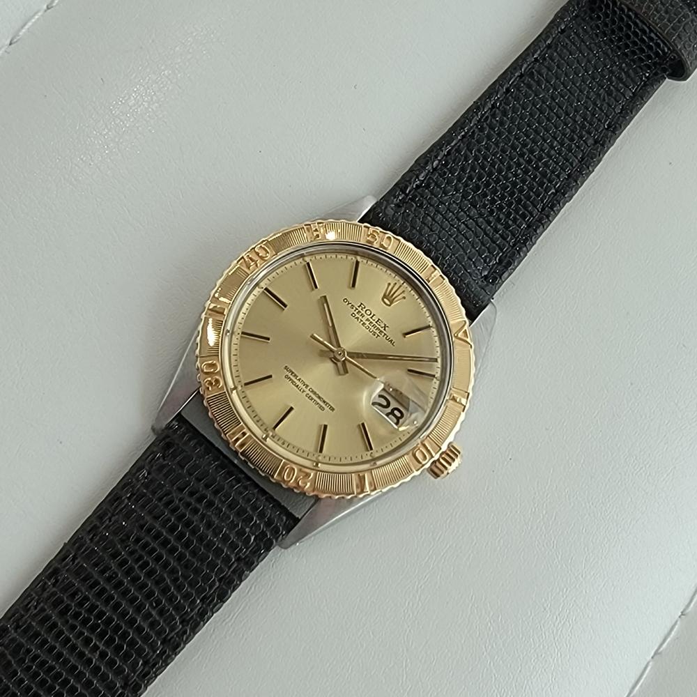Rolex Men's Datejust 1625 Turn-O-Graph 18k Gold SS Automatic 1970s RA317B For Sale 1