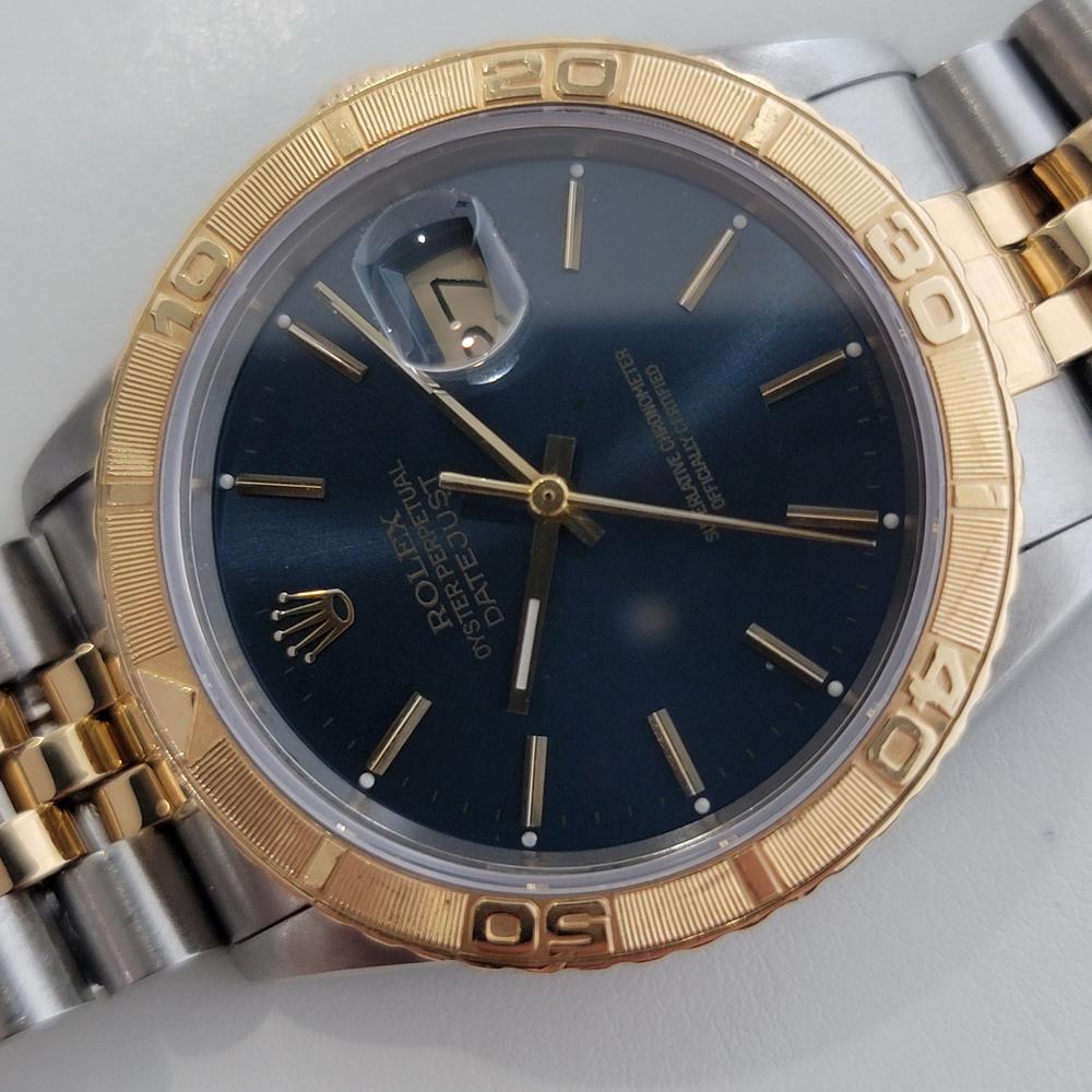 Rolex Men's Datejust 16263 Turn O Graph 18k Gold SS Automatic 1990s RJC134S For Sale 1