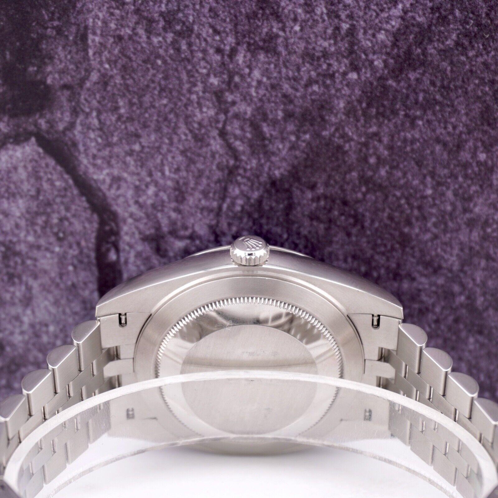 Men's Rolex Mens Datejust 41mm Ice Blue Arabic Dial Jubilee Steel Watch Ref 126300 For Sale