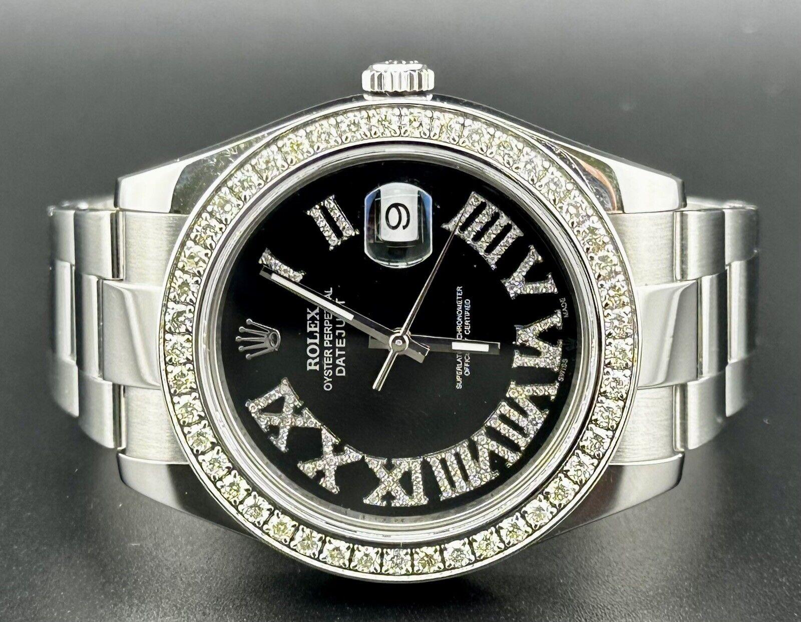 Montre Rolex Datejust 41mm. Montre d'occasion avec boîte d'origine et carte 2015. La montre est 100% authentique et est accompagnée d'une carte d'authenticité. La référence de la montre est 116300 et elle est en excellent état (voir photos). La