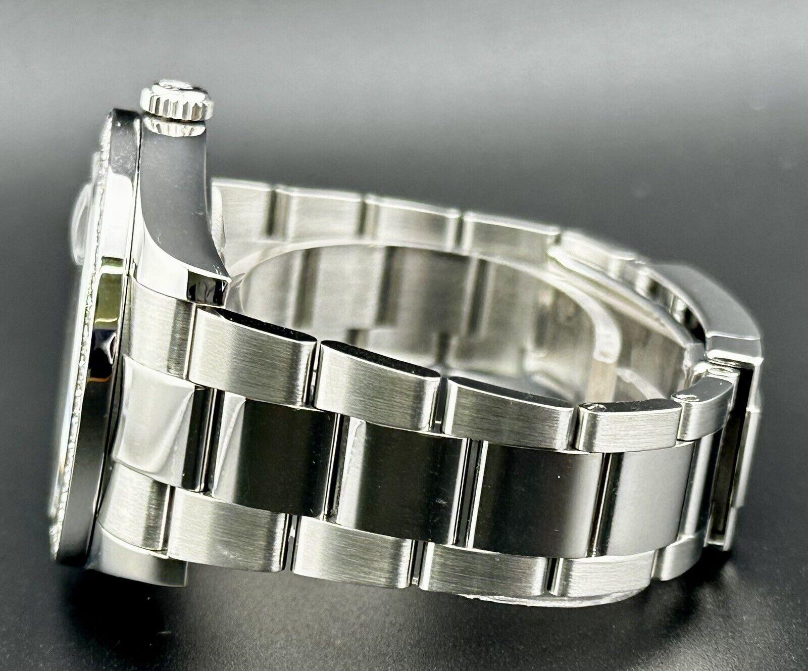 Rolex Montre Datejust 41mm Oyster Steel Watch ICED 2,0ct Roman Black Dial 116300 Unisexe en vente