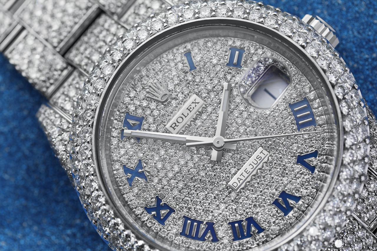 men's rolex diamond watch
